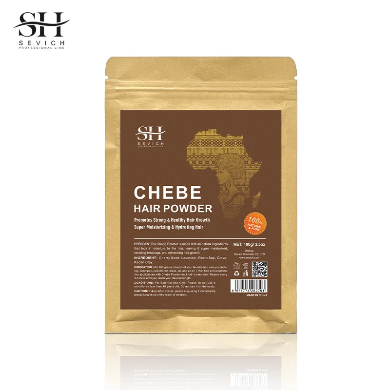 100% Chebe Powder Natural Ingredients Promotes Strong and Healthy Hair Strengthens Fast Hair Regrowth Anti Hair Loss Treatment