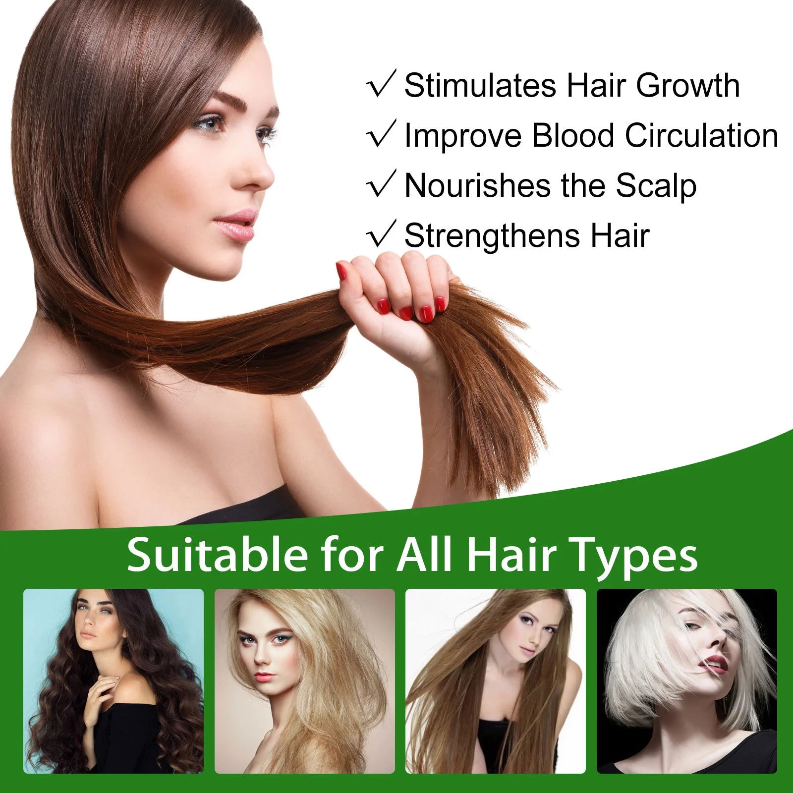 Ginger Hair Spray Promote Growth Anti Loss Improve Thin Dry Breakage Hair Nourish Root Scalp Damaged Treatment Hair Grow Spray