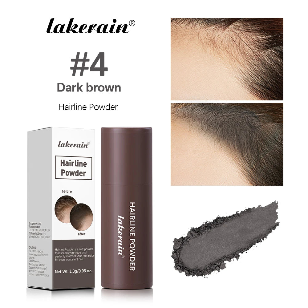 Lakerain Hairline Powder Filling Hair and Eyebrows Gaps Naturally Modify Long Lasting Holding Waterproof Sweat-proof Fine Powder