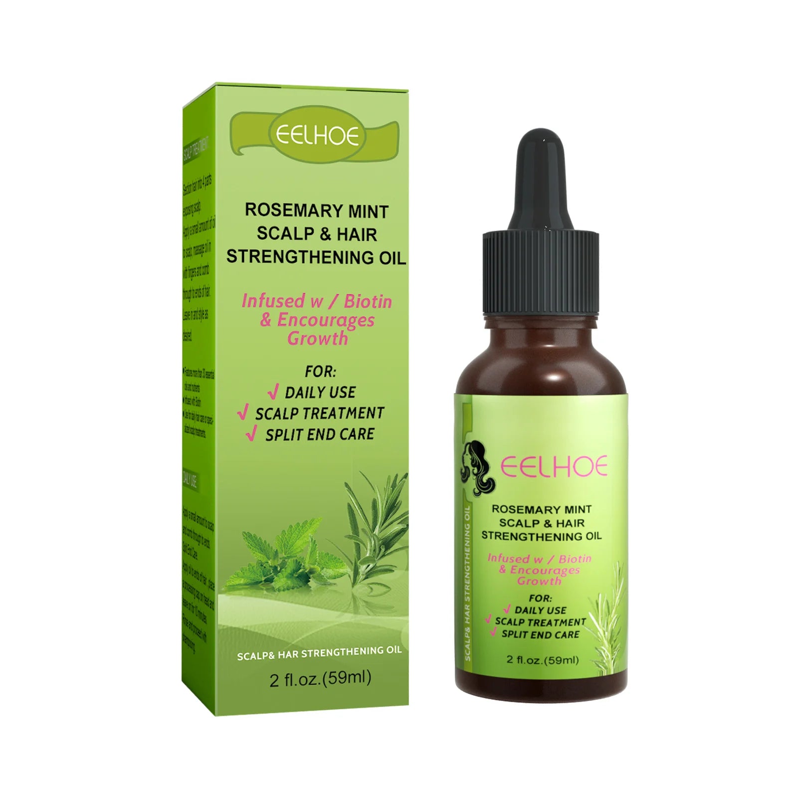 Batana Rosemary Hair Care Essential Oil Nourish Moisturize Improve Hair Quality Reduct Hair Loss Prevent Split Hair Care Product