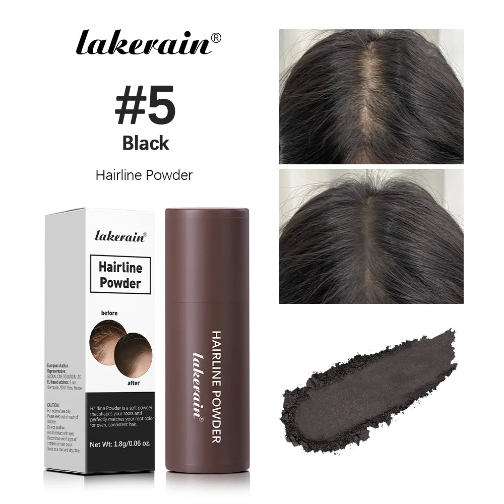 Lakerain Hairline Powder Filling Hair and Eyebrows Gaps Naturally Modify Long Lasting Holding Waterproof Sweat-proof Fine Powder
