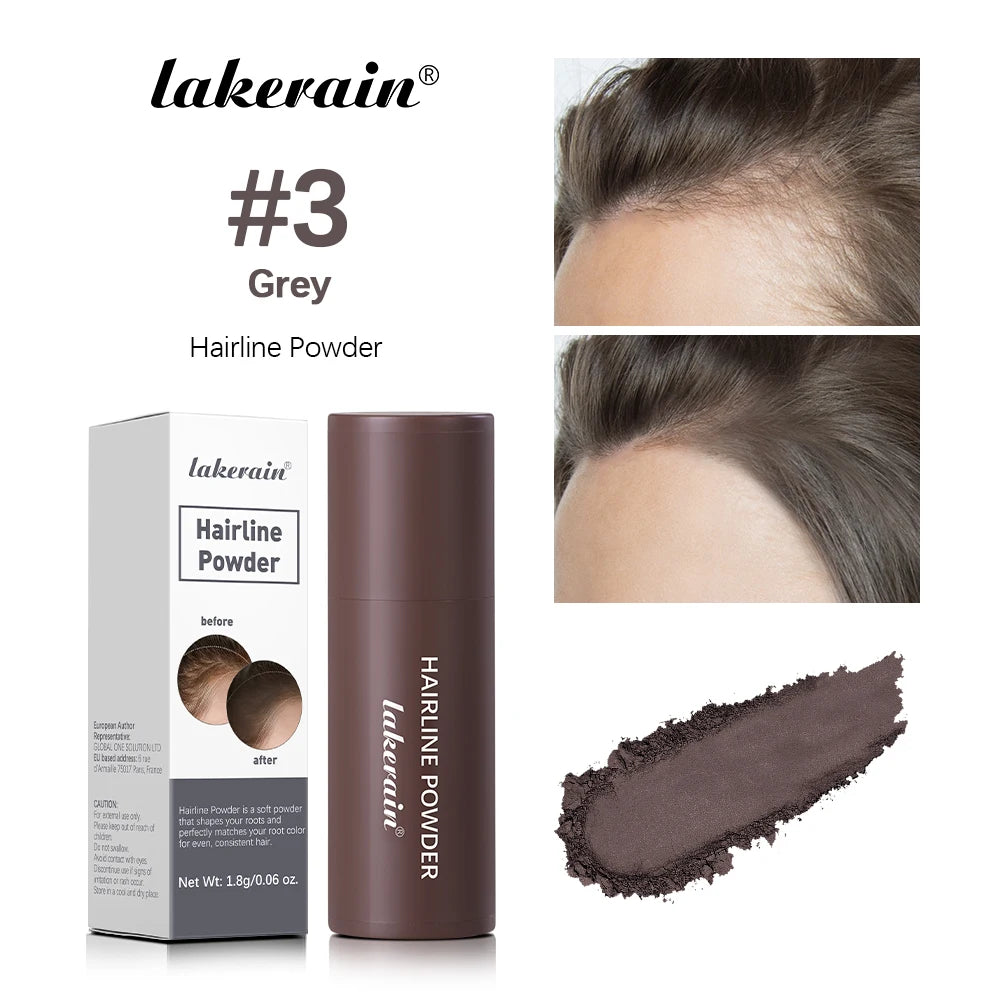 Lakerain Hairline Powder Filling Hair and Eyebrows Gaps Naturally Modify Long Lasting Holding Waterproof Sweat-proof Fine Powder